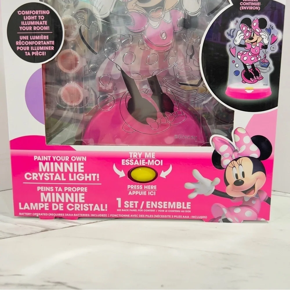 Disney Minnie Mouse Paint Your Own Crystal Light For 5+ Years Old Kids